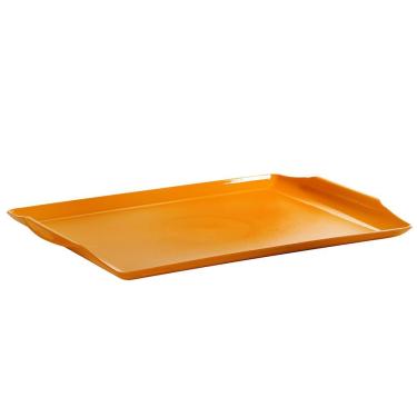 Imagem de Bandeja Square Retangular 35x50 Laranja Em Polipropileno Linha Tropical Vem