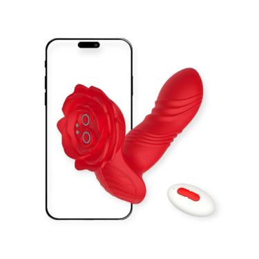 Imagem de Vibrador Para Ponto G Com Controle Remoto E Aplicativo Aurora Coleção L'amour- Lovetoys - Vermelho