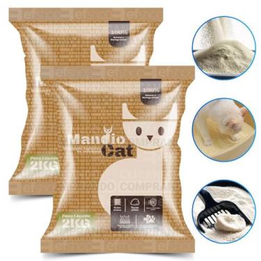 Imagem de Areia Sanitária de Granulado de Mandioca Para Caixa de Gatos - 4Kg - B