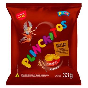 Imagem de Salgadinho de Milho Plinckitos Sabor Churrasco Conchinha 33g