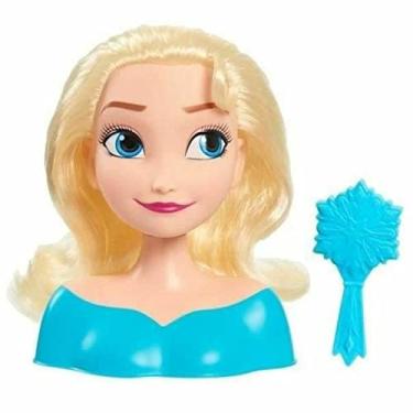 Imagem de Mini cabeça Frozen Disney Elsa Styling 18 cm