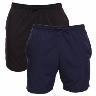 Imagem de Kit 2 Shorts Masculino Tactel Praia Verão Corrida Academia Treino - Br