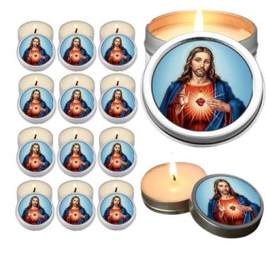 Imagem de 10 Velas Aromaticas Lembrancinhas Nossa Senhorada Aparecida na Latinha