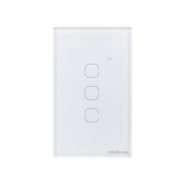 Imagem de Interruptor Touch Inteligente Zigbee 3 Teclas EZS 1003 Branco Intelbra