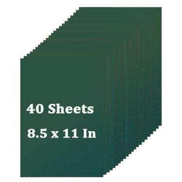 Imagem de 40 folhas de cartolina verde 21 x 28 cm, cartão grosso para o Natal, Dia de São Patrício, primavera, convites, menus, casamento, confecção de cartões faça você mesmo, impressão estacionária