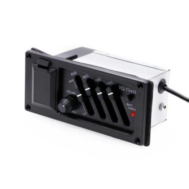 Imagem de Captador Flat Reto Pre Amp Eq 7545r Violão Eagle Tagima Cor Preto - AR
