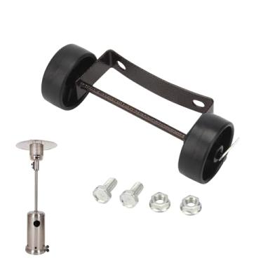 Imagem de KVMORZE Kit de rodas para aquecedor de pátio ao ar livre, peças de reposição de rodas de aquecedor, roda móvel universal adequada para a maioria dos aquecedores de propano redondos ao ar livre