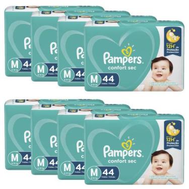 Imagem de Kit Fralda Pampers Confort Sec Tamanho M - 352 Tiras