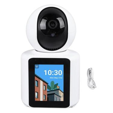 Imagem de Câmera de vídeo interna de Pièce de 2,8 polegadas de 2,8 polegadas, 1080 Phigh Definition Screen Video Remote Chamada de Pet Monitoring, câmera de intercomunicação bidirecional,