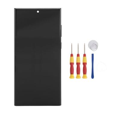 Imagem de Substituição de Tela S22 Ultra, Kit de Reparo de Display OLED para Celular, Com Moldura, Conjunto Digitalizador de Toque LCD, Preto, Kits de Ferramentas Incluídos