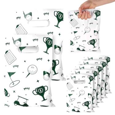 Imagem de 50 peças de sacos de presente de golfe, decorações de festa com tema de golfe, sacos de doces para homens, mulheres, aniversário, eventos esportivos, suprimentos de lembrancinha de festa