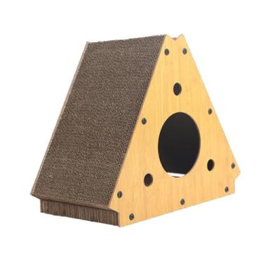 Imagem de Baoblaze Casa de gatos, almofada de arranhões de gatos para gatos internos, condomínio de arranhões, para pequenos gatos grandes e médios