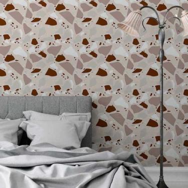 Imagem de Papel de Parede Adesivo Granilite Bege N05093 Rolo 0,58X2,5M - Adesivo