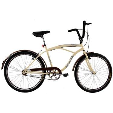Imagem de Bicicleta Aro 26 Retrô Vintage Masculina Beach Sem Marcha Bege - Dalan