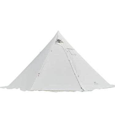 Imagem de CIADAZ For Tenda tipi quente para 4-6 pessoas com fogão jack, barraca de pirâmide de acampamento para acampamento, mochila, caminhada