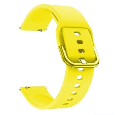 Imagem de Pulseira Nandos-Store compatível com Amazfit GTR 42MM / GTS 2 / GTS 2 mini (Amarela V2)