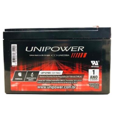 Imagem de Bateria Selada Unipower Estacionária, VRLA, 12V, 9Ah - UP1290, U, NOVO