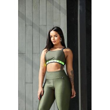 Imagem de Top Fitness Feminino Perla - Insanity, Verde, M