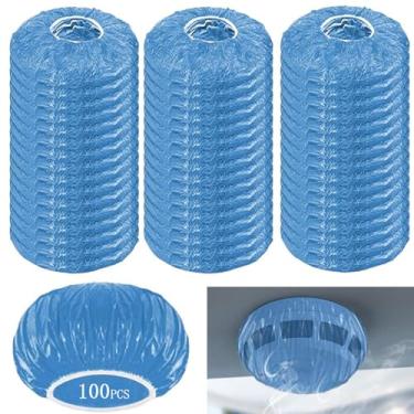 Imagem de Capa antipoeira com detector de fumaça para alarme de incêndio (100, azul)