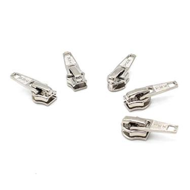 Imagem de Zipperstop Kit De Reparo Zíper - Corrediças Jaqueta Com Trava Automática Alumínio Nº 5, Pacote 5 Unidades, Fabricadas Nos Estados Unidos