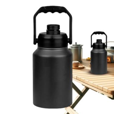 Imagem de Rrlihjgu Balde de com Tampa,2L Jarra de Água para Armazenamento de com Alça | Garrafa Térmica para Viagem Hotel Cozinha Piscina Acampamento Restaurante Piquenique