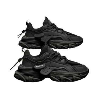 Imagem de Tênis Casual Masculino Respirável com Sola Grossa - Ideal para Corrida