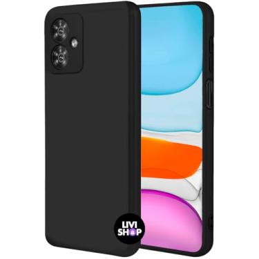 Imagem de Capa Case Capinha Compatível Motorola G54 Silicone Com Bordas Elevadas Aveludada Forro Premium (PRETO)