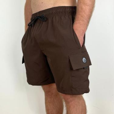 Imagem de Bermuda Elástico Surftrip Cargo Marrom - Masculina-Masculino