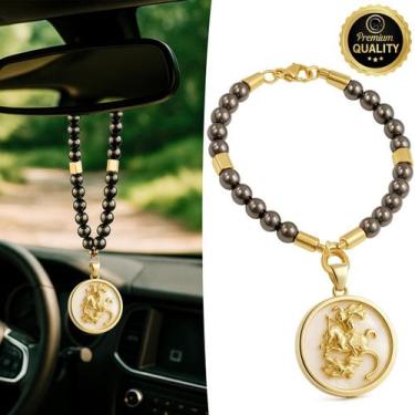 Imagem de Penduricalho Enfeite de Carro São Jorge Proteção - GRANADO ACESSÓRIOS