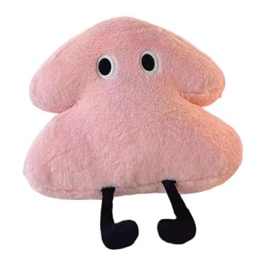 Imagem de Wswqop Travesseiro de Pelúcia em Forma de árvore, Ornamento Confortável, Presente de Ano Novo, Decoração de Festa de Natal, Almofada Traseira para Cama, Rosa, Tamanho real