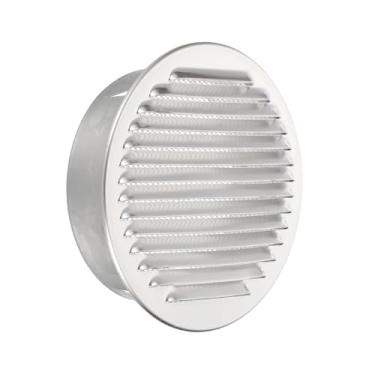 Imagem de PATIKIL Tampa de ventilação universal de alumínio de 15 cm grade redonda para ventilação de ar para dutos tela de arame Soffit tomada de parede para ventilação HVAC de piso de teto