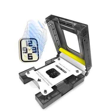 Imagem de Yaekea Pacote com 6 protetores de tela para Apple Watch Series 9 8 7 45 mm, [tecnologia de alinhamento automático] Película de TPU flexível autorreparável para Apple Watch Series 6 5 4 SE SE2nd 44 mm