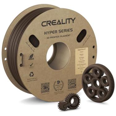 Imagem de Creality Filamento de impressora 3D Hyper PLA-CF, fibra de carbono de 1,75 mm PLA de alta velocidade 50-300 mm/s textura fosca, maior resistência, melhor resistência ao calor, mais estável, carretel