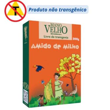 Imagem de Amido de Milho nao transgênico 200g Mano Velho