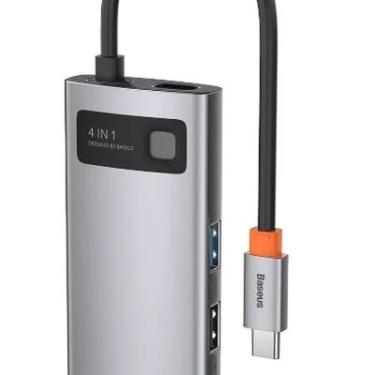 Imagem de Hub Usb-c Baseus 4 Em 1 Dockstation HDMI 4k Thunderbolt