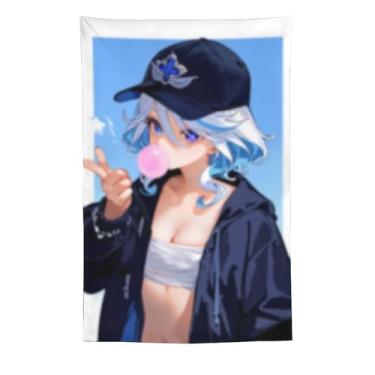 Imagem de LIEGBMEU Sexy Bikini Hot Anime Girl Tapeçaria 152.4 cm x 228.6 cm Interior Exterior Wall Quilt Art Decoração de Tapeçaria Caprichosa, AF027