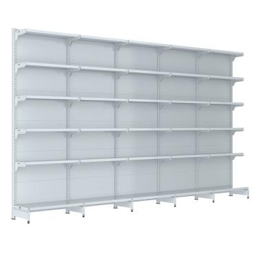 Imagem de Gondola Parede 202 Fit Farmacia Ate 5 Metros Branco Spe