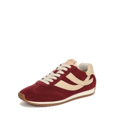 Imagem de Vince Tênis feminino Oasis Runner-w com cadarço, Bloodstone/couro macademia, 36