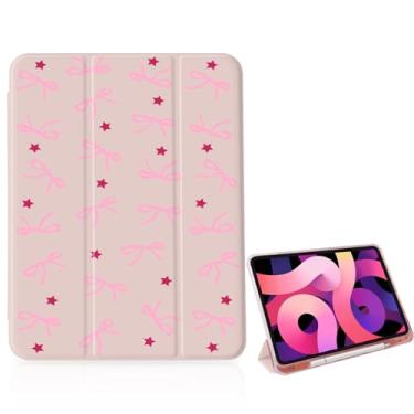 Imagem de OFQKOAKS Capa Pink Bow Star para iPad 11 polegadas (A16) 11ª 2025/iPad 10,9 polegadas 10ª geração 2022, [suporte para lápis + hibernar/despertar automático], capa protetora fina com suporte triplo e