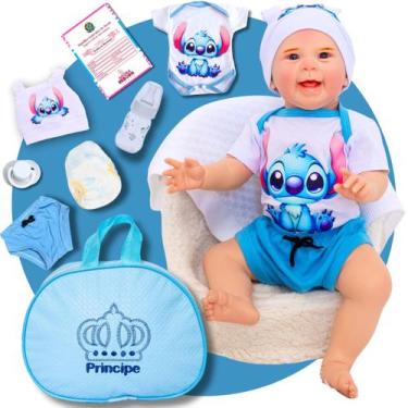 Imagem de Bebê Reborn Menino Original Mazie Realista de Silicone Pode Dar Banho 