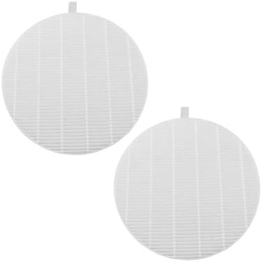 Imagem de BLLNDX 2 peças de filtros de substituição para coletores de poeira reutilizáveis, filtro de vassoura compatível com coletor de unhas, purificador de ar, coletor de poeira elétrico, branco