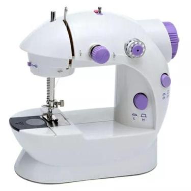 Imagem de Mini Máquina Costura Portátil Pedal Controle Manual - King