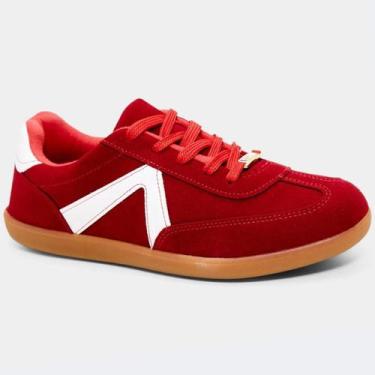 Imagem de Tênis Vizzano Carmução Feminino - Vermelho e Branco, 35