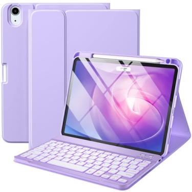 Imagem de Capa de teclado Harvopu compatível com iPad Air de 11 polegadas M2/10,