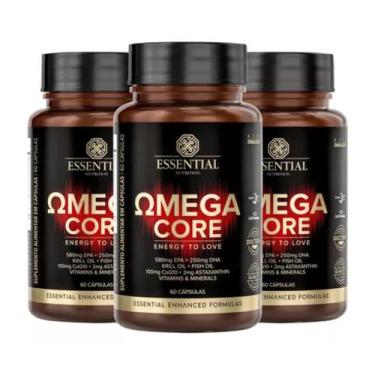 Imagem de Kit 3x Omega Core + Omega 3 + Astaxantina + CoQ10 - 60 Capsulas - Esse