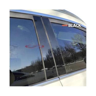 Imagem de Adesivo De Fibra De Carbono Preto Para Pilar B E C Do Mitsubishi Lance