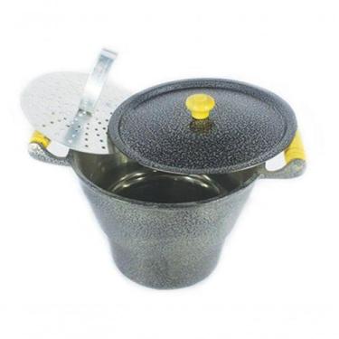 Imagem de Cuscuzeiro Panela Alumínio Gigante N20 Preto - DIVIFORTE