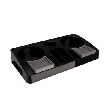 Imagem de Bandeja Organizadora Portátil Preta Servi Ii Chá Café Leite - OUTRAS M