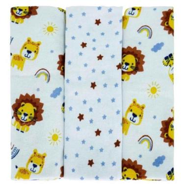 Imagem de Kit Cueiros Bebê Algodão 3 Peças Para Enxoval Infantil - Incomfral, Me