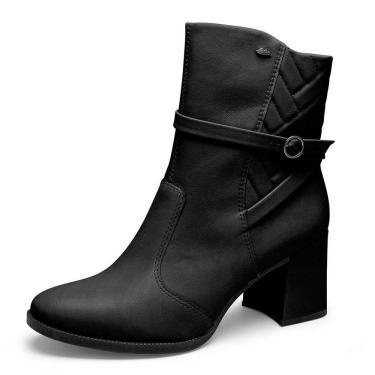 Imagem de Bota Feminina Cano Curto Salto Bloco Dakota G9612